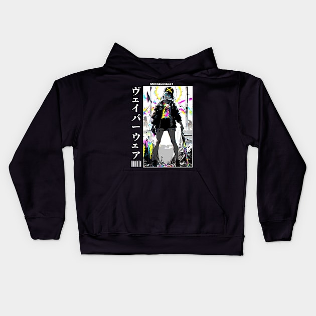 Japanese Anime and Manga Streetwear Urban Girl Kids Hoodie by Neon Bang Bang